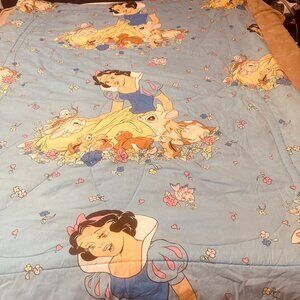 Vintage Disney Snow White Twin Comforter Reversible 90s